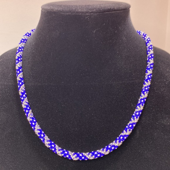 NEW!! OUR FRENCH BLUE NECKLACE, BRACELET, EARRING SET by Jewelry From the Heart - Picture 6 of 10